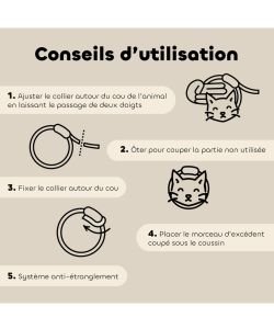 Collier antiparasitaire chat BIO, 1 pièce